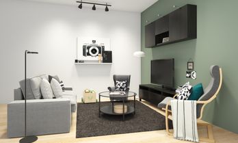 Compact Kid-Friendly Living Room